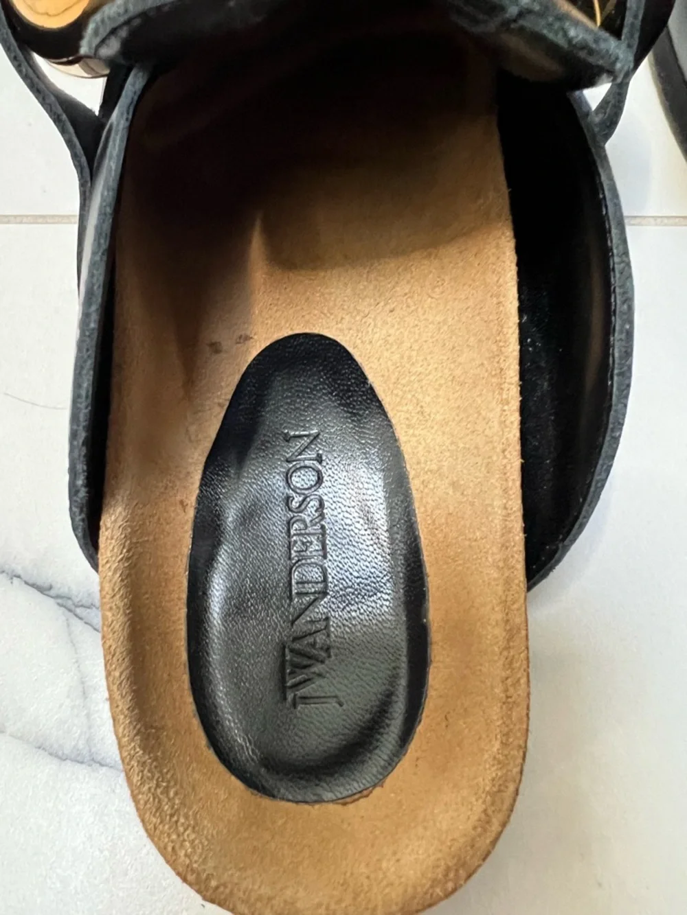 JW Anderson Chunky Napa Chain Slide Mules - Black - Size 36 - Picture 14 of 15